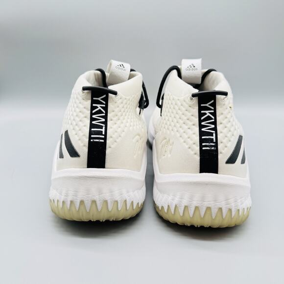 Adidas Shoes Mens 15 White Black Dame 4 Basketball NBA Signature Core Sneakers main image 9